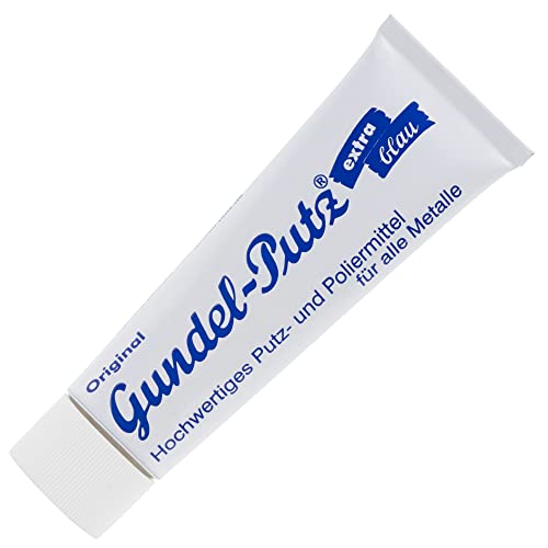 ORIGINAL GUNDEL-PUTZ Polierpaste - 1x 100ml - für jede Art der blanken Metallpolitur geeignet - ob als Silberputzmittel, Chrompolitur, Messing Politur, Edelstahl Politur oder für den Herd