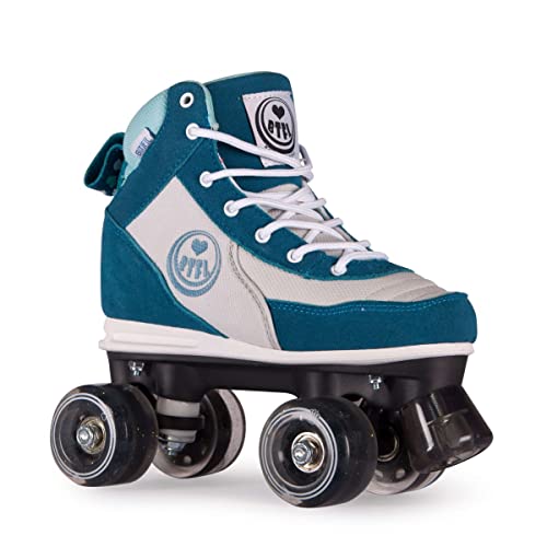 BTFL Trend-Skate Romy Damen,Frauen,Mädchen,Kinder,Rollschuhe,Discoroller,Rollerskates,Retro-Rollschuhe,Classic Roller,Vier Rollen,blau,EU 42