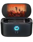 Karaoke-Maschine für Erwachsene & Kinder mit Bildschirmtextanzeige, 2 kabellose Mikrofone automatisches Aufladen, tragbarer Bluetooth-Lautsprecher PA-System WiFi/HDMI, Home Outdoor Party Lautsprecher