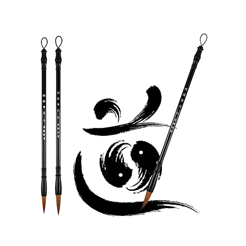 Kalligraphie-Set für Anfänger, chinesisches Kalligraphie-Pinsel-Set, chinesische Kalligraphie-Schreibpinsel, Zeichenpinsel in 3 Größen, traditionelle chinesische Marker