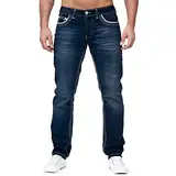 Generisch Schwarze Jeans Herren Straight 42/34 schlupfjeans Herren kurzgröße Herren Jeans Straight Leg 28/34 Jeans Men Regular fit Push up Jeans po arbeitsjeans Herren mit zollstocktasche