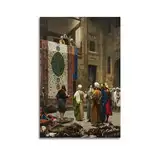 Jean-Leon Gerome (der Teppichhändler), Künstler-Poster, Kunstwerke, Bild, Druck, Wandkunst, Gemälde, Leinwand, Geschenk, Dekoration, Zuhause, dekorativ, 30 x 45 cm