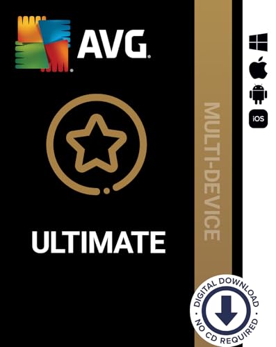 AVG Ultimate 2024 | Für 10 Geräte | 1 Jahr | Box | Komplettpaket mit Antivirus, VPN und TuneUp | PC/Mac/Android/iOS | ESD