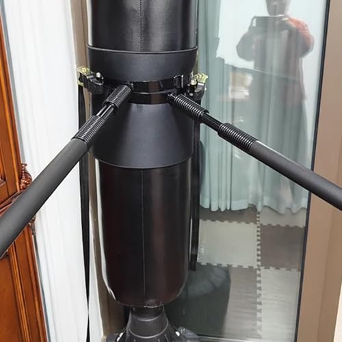 Elitix Wing Chun Dummy Trainingsarm-Ersatzausrüstung, Wing Tsun Kung Fu Bündelständer zum Treten und Schlagen, Wandhalterung für Kampfsport-Übungspolster(Both Spring)