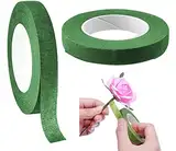 BOBOZHONG Blumenklebeband,2 Stück Florales Klebeband,Selbstklebendes Floristenband Grün, Klebeband Gartenband Stem Tape Kreppband Blumendraht Dekoration für Bouquet Blumen DIY Kunsthandwerk