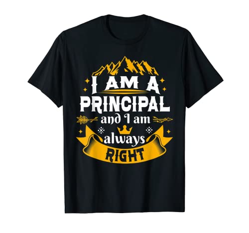 Schulleiter immer richtig für Männer Wertschätzung im Schulamt T-Shirt