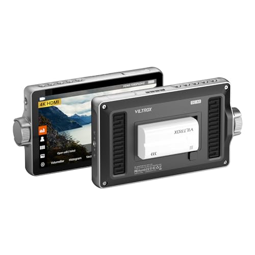 VILTROX DC-A1 2800nit Video Field Monitor, 7 inch Touchscreen Kamera Field Monitor mit Lüfter, 1920x1080, 4K HDMI in/Out, 170° Weitwinkel
