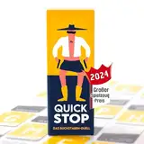 ATM Gaming Quickstop - Das Buchstaben-Duell - Kartenspiel für Jugendliche und Erwachsene - Schnell und Verrückt - 2 bis 7 Spieler - Kartenspiel ab 10 Jahren - Familienspiel