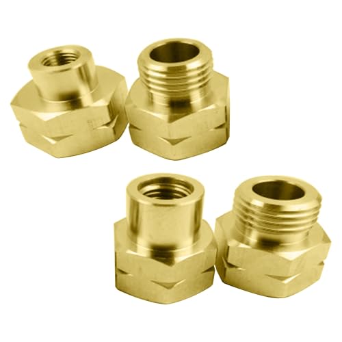 ANBOO Gasflaschen Adapter, Gas Adapter, 4 Teiliges Gasflaschen Adapter Set Europa, Zum Anschluss von Druckreglern an Ausländischen Gasflaschen(D1 -D4)