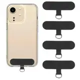 Trinkrittey Handy Handykette Pads 4 Stück Handykette Handy Lanyard Pads Universale Handykette Telefon Patch Handy Lanyard Pads Telefon Halteband Patch für Meisten Smartphones