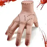 Eiskaltes Händchen,Wednesday Händchen,Latex Händchen,Realistic Scarred Latex Palm,Wednesday Family Hand,Hand Thing Action Figur,Family Thing Hand,Horror Hände Cosplay,Horror Hände Cosplay