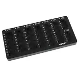 HMF 282-02 Euro-Münzzählbrett abgeschrägt, 27,5 x 13,0 x 3,0 cm, schwarz