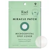 Rael Pickelpflaster, Miracle Microcrystal Spot Cover – Hydrokolloid-Aknepflaster für das Frühstadium, mit Teebaumöl, für alle Hauttypen, vegan, tierversuchsfrei (9 Stück)