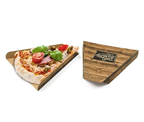 www.to-go-verpackungen.de Pizza-Pappen Enjoy Your Meal Braun, Bedruckt, 250 Stück