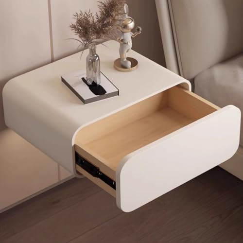 Multifunktionaler Klapptisch, Schwebender Nachttisch zur Wandmontage mit Schublade, moderner, schlichter kleiner Nachttisch for Schlafzimmer und kleine Räume, komplett montiert, Schminktisch, Nachttis