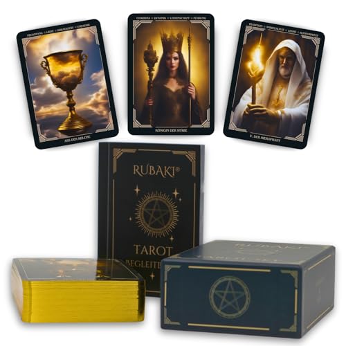 Rubaki - Einzigartiges Tarot-Set mit kunstvoll gestalteten Edelkarten und einem detaillierten Begleitbuch