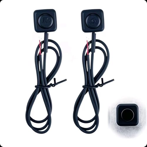 AzureRay 2 Stück Mini Taster Schalter 12V/24V – Momentan Druckknopf Ein/Aus Schalter für Autohupe, Industriesteuerung & Elektronik​