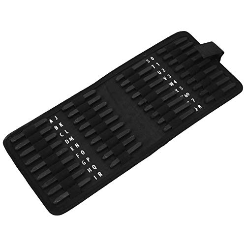 EBTOOLS Premium 36 -teiliger Buchstaben Number Set Tool Stahl für Metallstempelhandwerk - Vielseitiges Kit 4mm