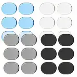 Trommelschalldämpfer Dämpfer Gel Pads,Drum Mute Gel Transparent Ungiftig Selbstklebend,Silikon Trommel Pads für Schlagzeug Klangregelung Transparent, blau, braun, schwarz, 4er-Set