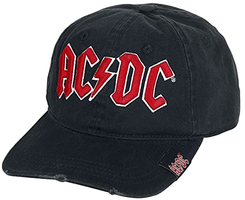 AC/DC Logo Unisex Cap schwarz 100% Baumwolle Band-Merch, Bands