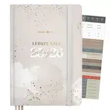 Lebenskompass® Lehrerkalender 2025 2026 DIN A4 ”Wolkig” Hardcover Schulplaner für die Unterrichtsvorbereitung - idealer Planer für Lehrerinnen und Lehrer
