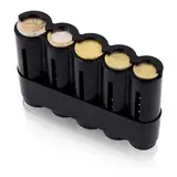 Münzbox - Münzspender Euro mit 5 Fächern - Münzsortierer mit Schnell-Fixierung, coin holder, münzen aufbewahrun, kleingeld sortierer - Aus Kunststoff