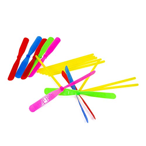 Oblique Unique® 12 Flug Propeller Flugspiel Bunt Farbmix Kinder Spielzeug für Kinder Geburtstag Geschenk UVM.