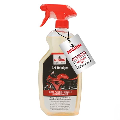 NIGRIN MOTO-BIKE Gel-Reiniger Motorrad Reinigung, zur Reinigung von Ölen, Fetten, Harze, Insekten, säurefrei, 750 ml