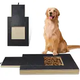 Mauepersu Krallenschleifer für Hunde mit Snack-Box,mit Leckerlibox Hunde Kratzbrett für Nägel Stressfrei Kratzbrett für Hundekrallen Sandpapierbrett Scratch Board Dog,Alternative Krallenschleifer