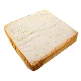 FOYTOKI Toast Kissen für Haustiere Abnehmbares Brot Kissen für Katzen und Kleine Weiche Schlafmatte für Gemütliche Ruheorte für Reisen und Zuhause