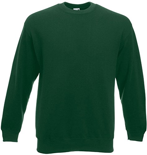 Fruit of the Loom - Set-In Sweatshirt - Bottlegreen - Größe: XL
