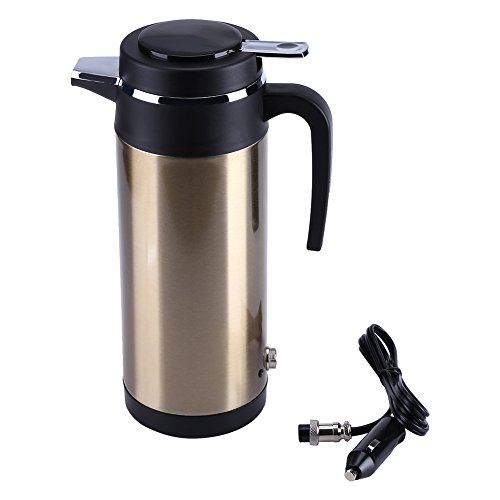 Eboxer 800mL 12V tragbare In-Auto-Edelstahl-elektrische Heizungs-Schale,Wasser-Bettler-Reise-Gebrauch kocht für Tee,Kaffee Machen,für Außer Aktivitäten