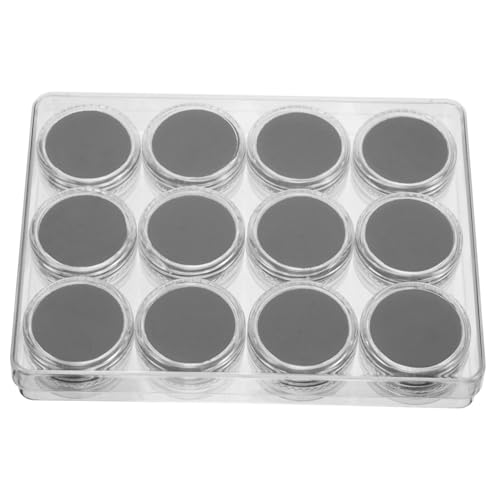 Luxshiny 1 Satz Edelsteine Aufbewahrungsbox mit Klarsichtdeckel Multipurpose Gemstone Display Case für Schmuck Ringe Abzeichen Praktische und Sichere Aufbewahrungslösung für Juwelen und