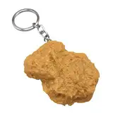 Toyvian Chicken Nugget Keychain Chicken Wing Ornament Metall Schlüsselbund Metall Schlüsselanhänger Geldbörse Charms Anhänger Chicken Nuggets Anhänger Lebensmittelbeutel Anhänger