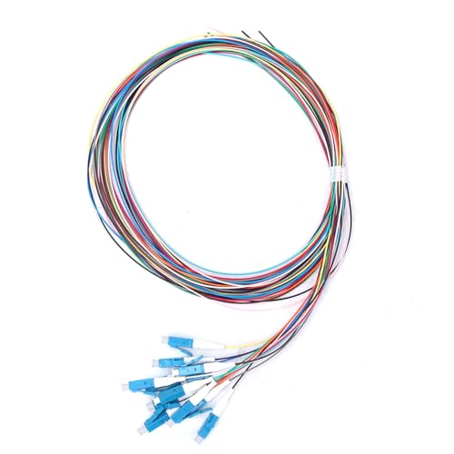 LWL-Pigtail, LWL-Pigtail, 12-Strang-LWL-Pigtail LC/UPC Single Mode Low Insertion Loss mit Keramik-Glasfaserkabeln