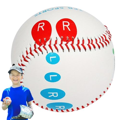 Baseball Training Für Den 9-Zoll-Feld, Trainingsball Für Den Baseballplatz | 9 Zoll Wurftrainingshilfe - Baseball Mit Fingerpositionierungsmarkierungen Cod