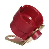 1 Stecker Halterung für 7 & 13-polige Anhängerstecker mit Metall Anbauplatte Halter Kunststoff Rot Trailer Neu Old-Harvest