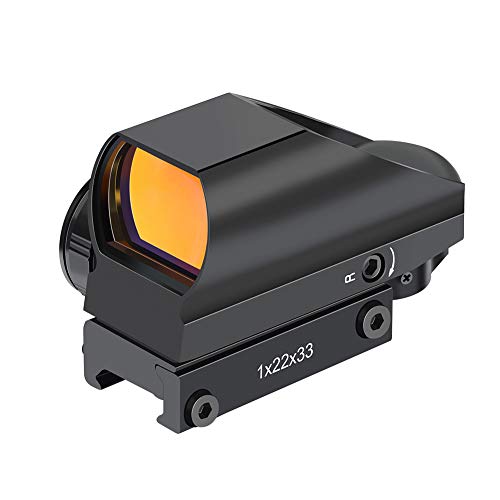 Feyachi RS-25 Red Dot Visier Rotpunktvisier Reflexvisier mit 4 Absehenmustern 11 Helligkeitsstufen Leuchtpunktvisier Zielfernrohr Airsoft Red Dot Sight mit 20mm/22mm Schiene