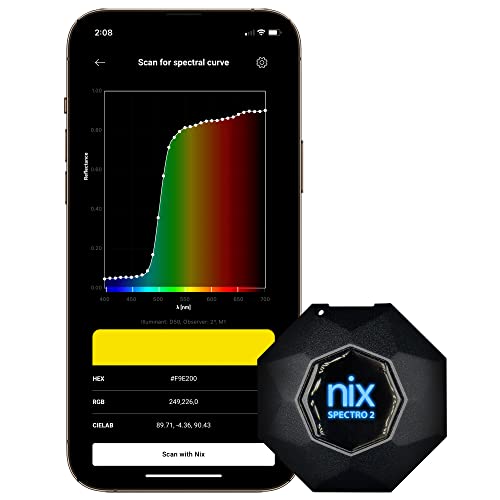 Nix Spectro 2 Spektrophotometer – professionelle und tragbare Farbmessung für Druck, Verpackung, Farbe, Beschichtungen und mehr