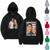 Hoodie Personalisiert mit Foto und Text, Sweatshirts für Herren Damen Couple Pullover, Hoody Herren mit Kapuze, Hoodie Selbst Gestalten, Bedruckt auf Vorder und Rückseite, Personalisierte Geschenke