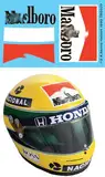 Generisch 1/2 Waterslide Decals für Ayrton Senna Helmet Sponsor Decals 1990 and 1993 Decal TB Decals TBD375