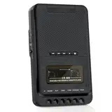 Tragbarer Kassettenspieler Kassettenrekorder,Aufnahme auf Kassetten/USB/SD-Karte über Mikrofon, Kassette zu MP3-Musik über USB/SD-Karte/PC, Kassettenrekorder mit ausziehbarem Griff, Kopfhöreranschluss