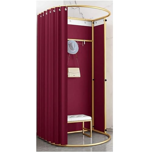 CVERTHAF Ankleidezimmer, Mode-Umkleidekabine, großer Umkleideraum mit Metallrahmen, geeigneter Umkleideraum, Bekleidungsgeschäft, tragbarer Ankleideraum, spart Platz