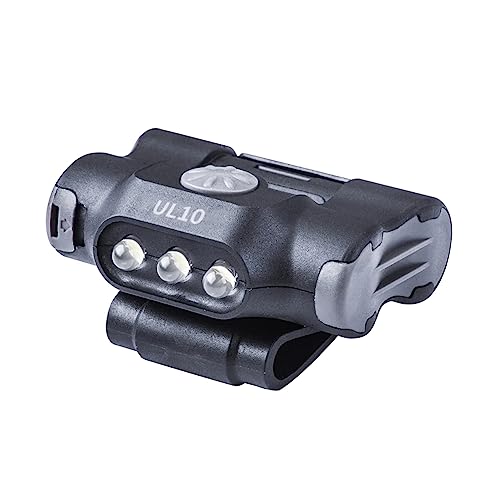 NEXTROCH UL10 - Universale LED- Lampe - Cliplampe für Kappen, Molle, Rucksäcke, Koppel, Gürtel, 65 Lumen mit 2 AAA Batterien