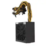 Haofy Mining-Netzteil, 2000 W PC Mining Power 12 V mit Silent-Lüfter für Computer