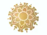 DIY MDF Readymade Round Diya Rangoli Mat Easy to Use Rangoli Template Easy to Fill Wooden MDF Rangoli Boards for Indian Traditional Festival of Colours Decoration (Size:- 11'' Diameter)