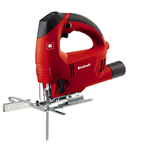 Einhell Stichsäge TC-JS 80 (600 W, max. 80 mm, 45° Schrägschnitt, Hubzahlregelung, 4-Stufen Pendelhub, Absaugadapter, Parallelanschlag)