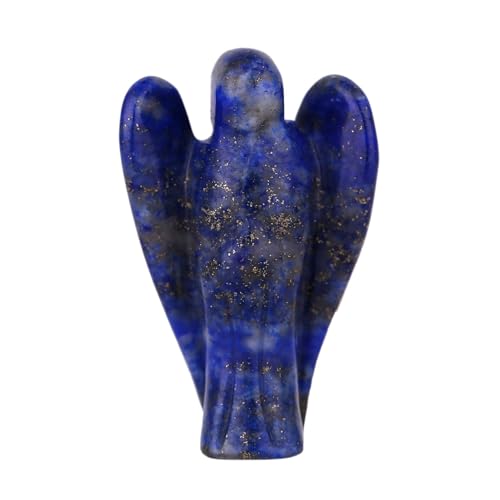 Morella Edelstein Lapislazuli Engel Glücksbringer Schutzengel zum Mitnehmen 3,5 cm in Samtbeutel