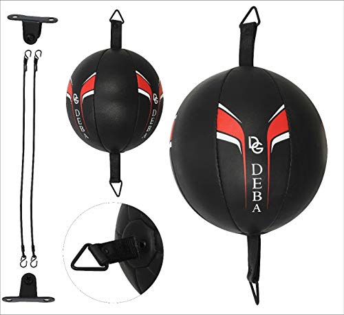 Deba® Punchingball aus Rindsleder D-Ball Cowhide Doppelendball Speedball Boxbirne DE