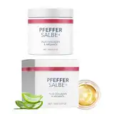 Pfeffer Salbe,Pfeffersalbe Plus Aktiv Pfeffersalbe Pfeffersalbe zum Bräunen 100 ml Befeuchten Sie die Haut Glatt und Hell Salbe